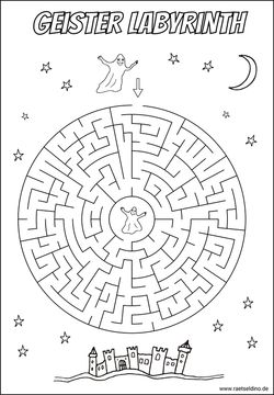 Labyrinth Spiel für Kinder - einfach