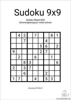 symmetrisches Sudoku ausdrucken