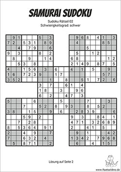 Sudoku Drucken Anspruchsvoll