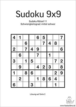 Sudoku Rätsel Zum Ausdrucken Kostenlos | Kalender